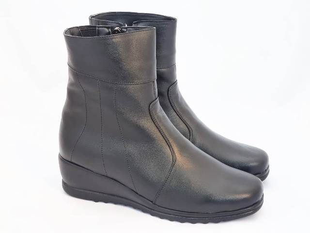Ghete dama piele negre Maria biashoes.ro imagine reduceri
